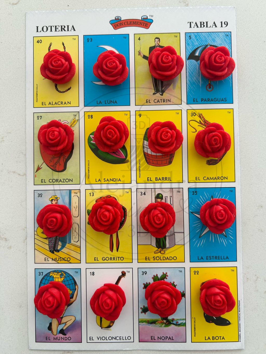 Lotería Game Tokens | 3D Printed Token Bundles