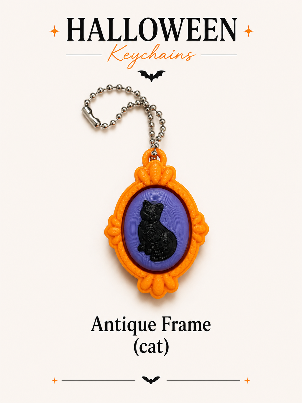 Halloween Fidget Clicker Keychain