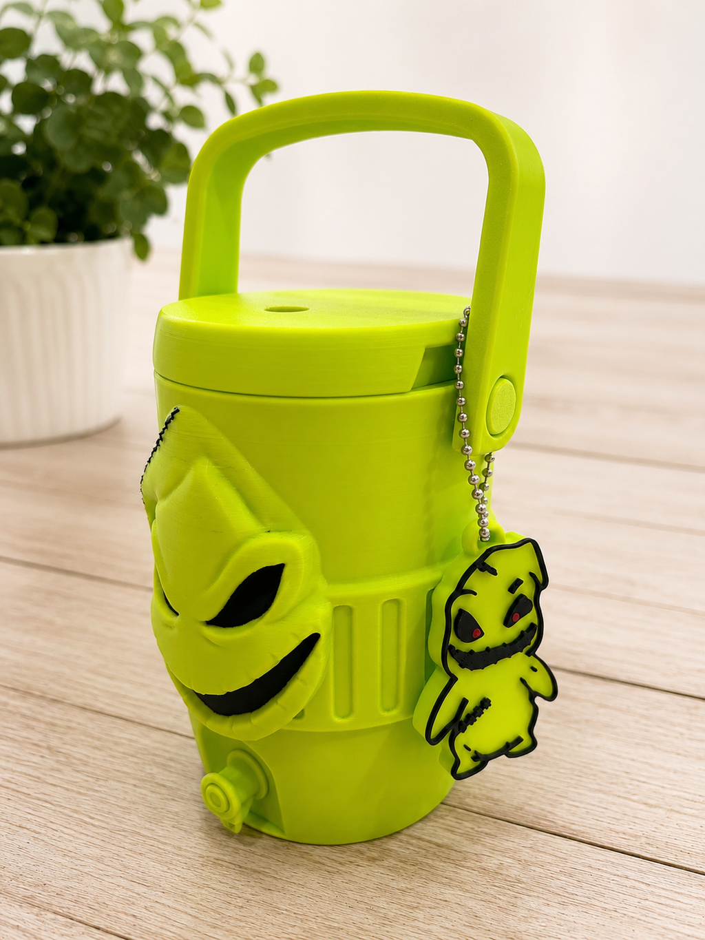 Oogie Boogie Inspired Mini Can Cooler with matching keychain/can opener