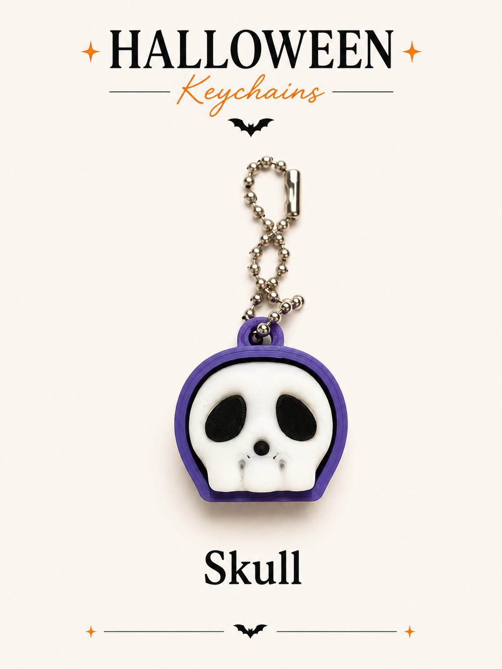 Halloween Fidget Clicker Keychain