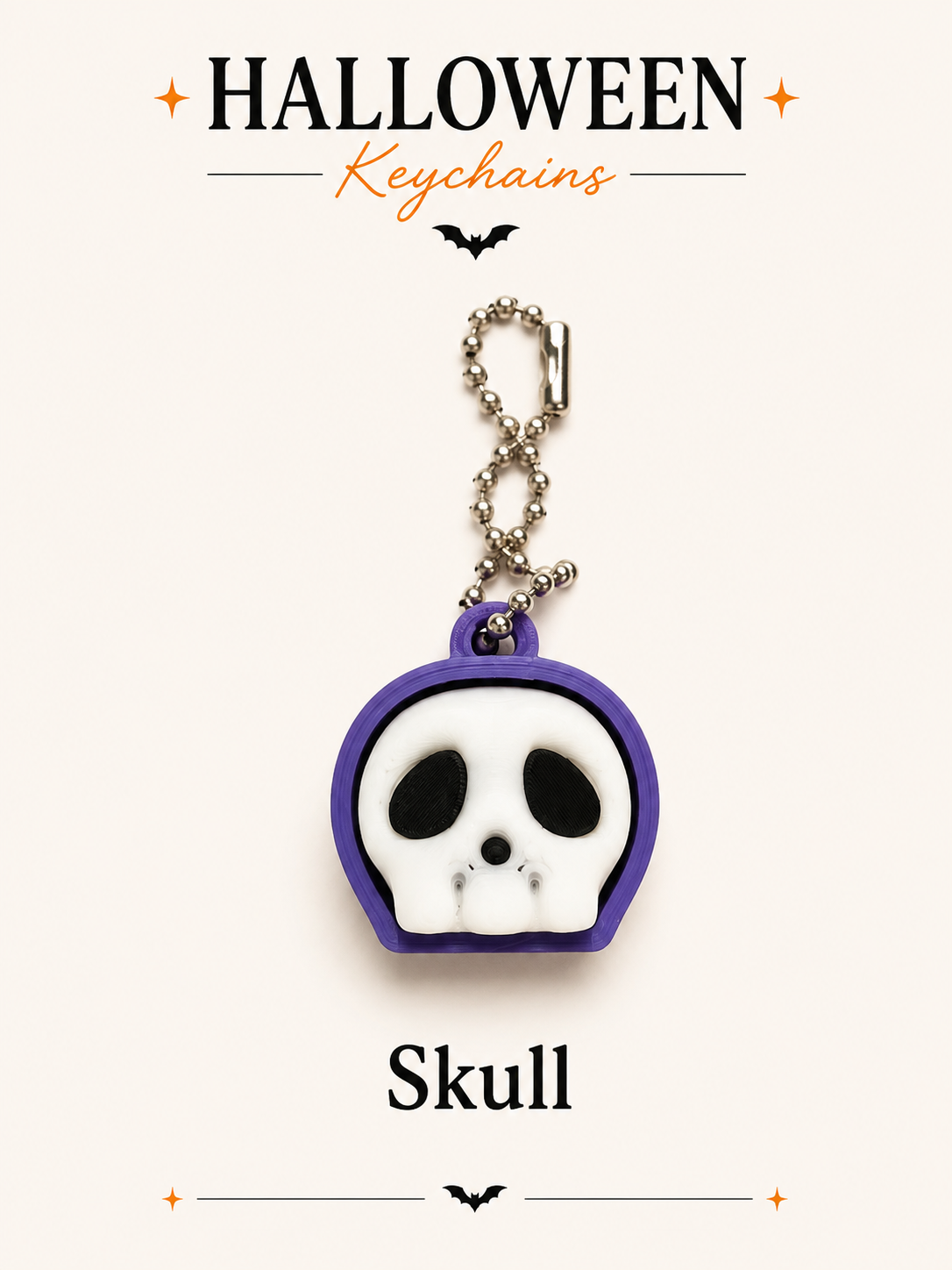 Halloween Fidget Clicker Keychain