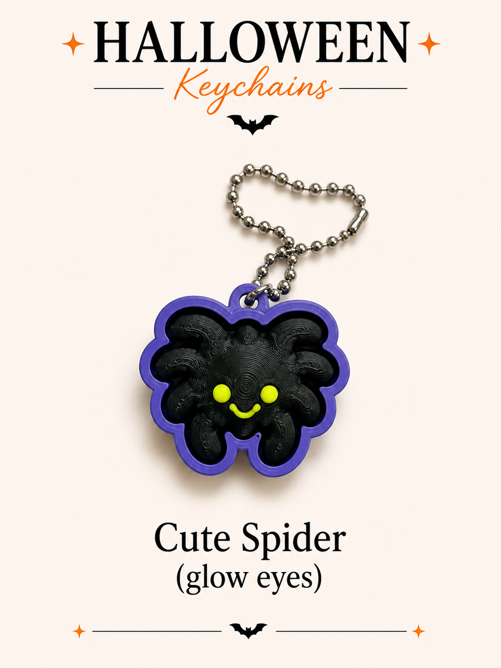 Halloween Fidget Clicker Keychain