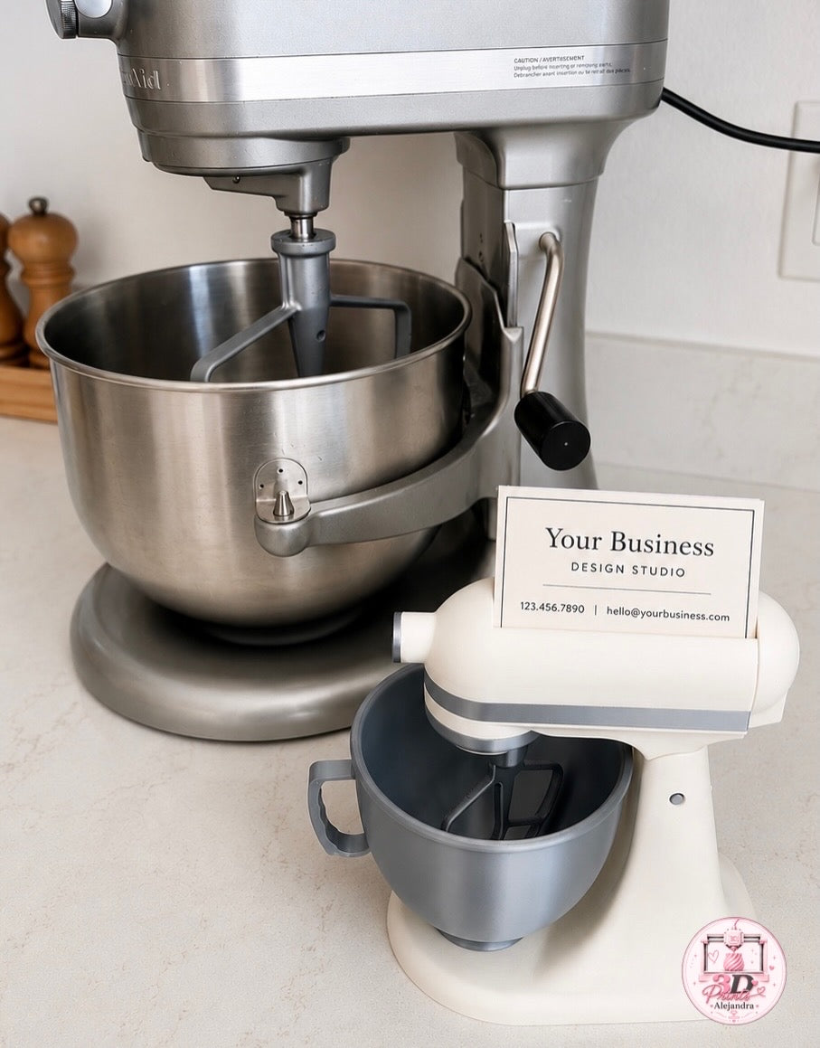 3D Printed Mini Mixer Business Card Holder