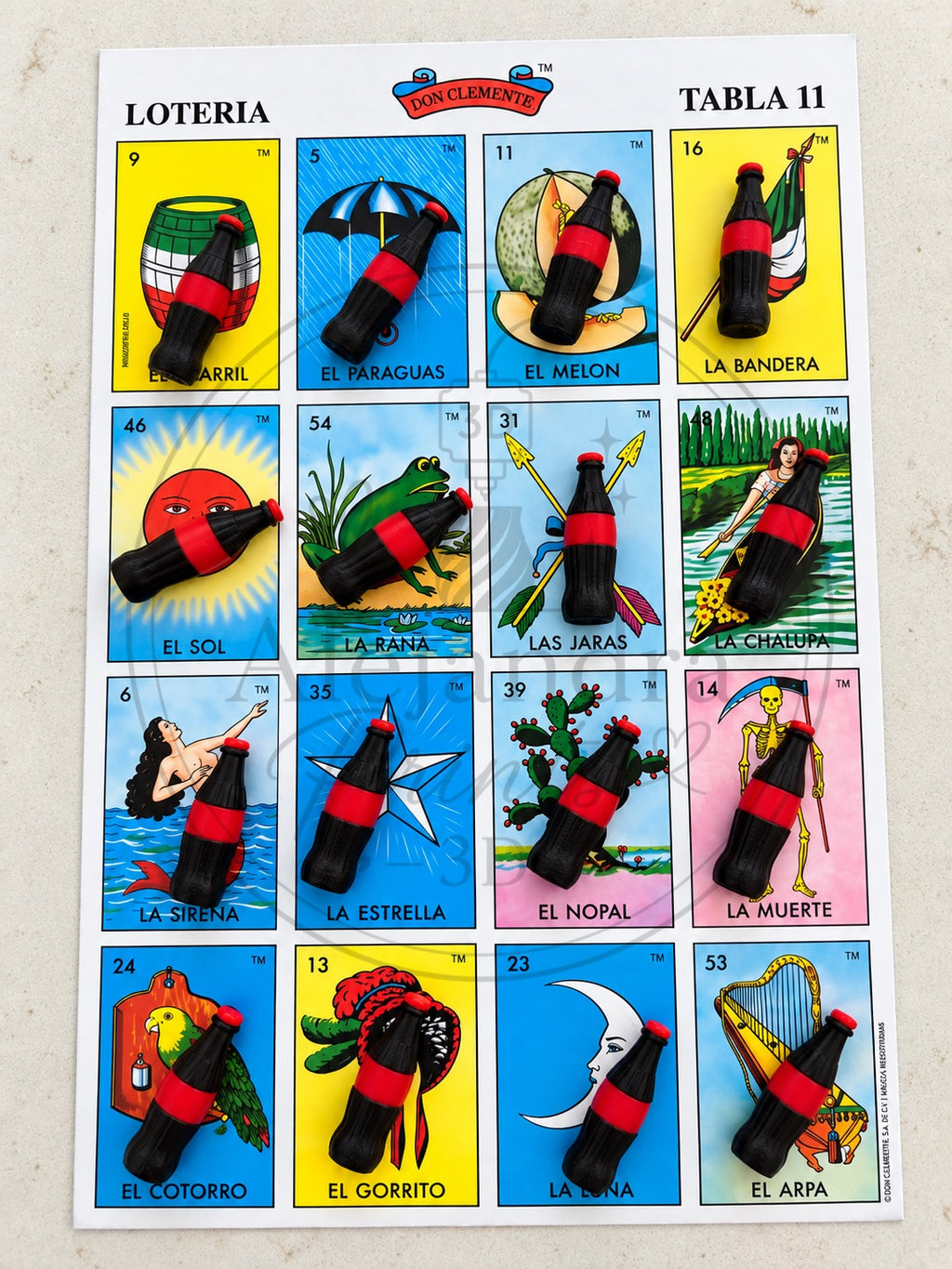 Lotería Game Tokens | 3D Printed Token Bundles
