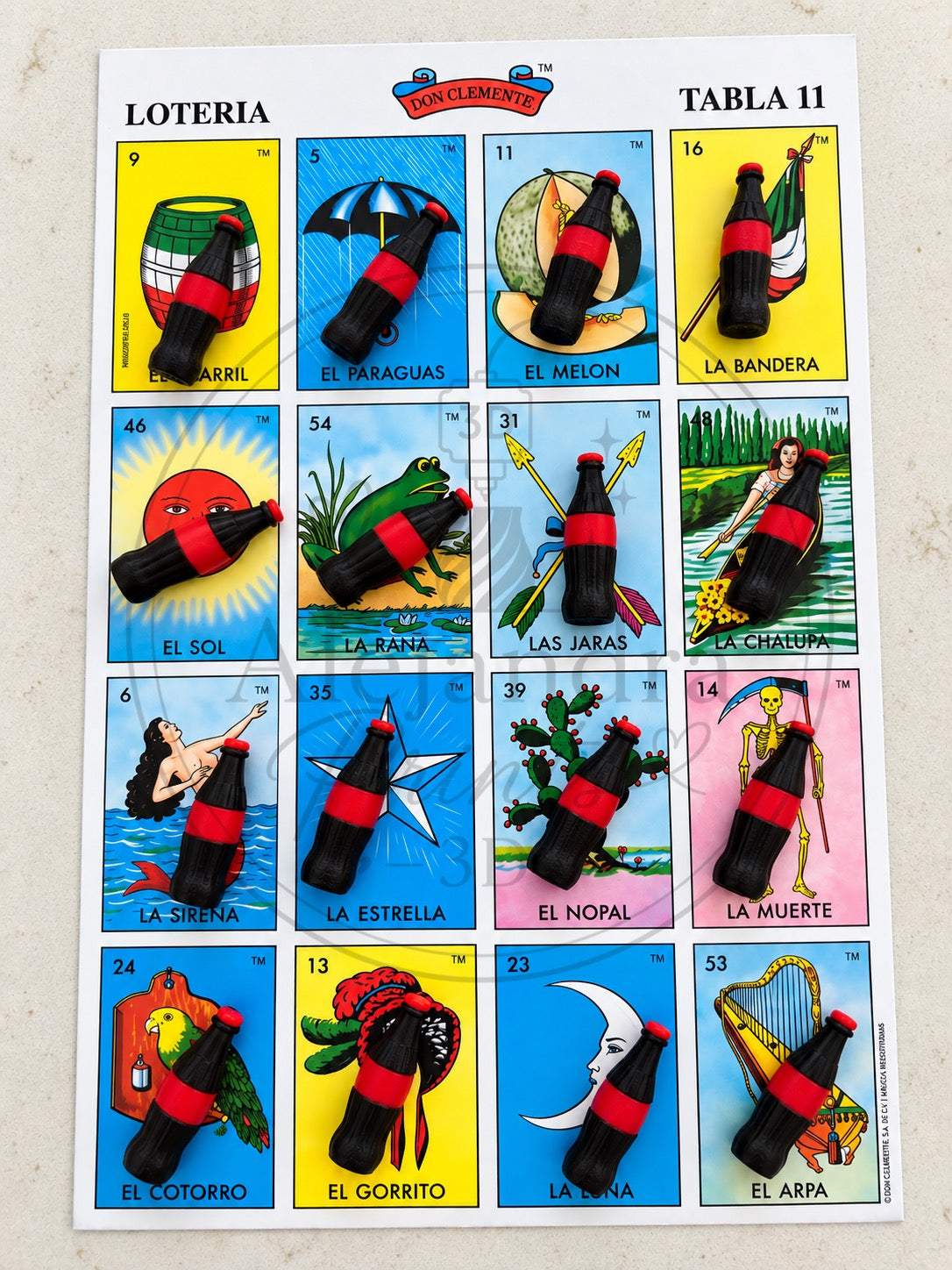 Lotería Game Tokens | 3D Printed Token Bundles