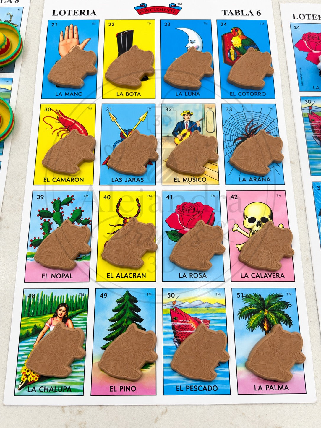 Lotería Game Tokens | 3D Printed Token Bundles