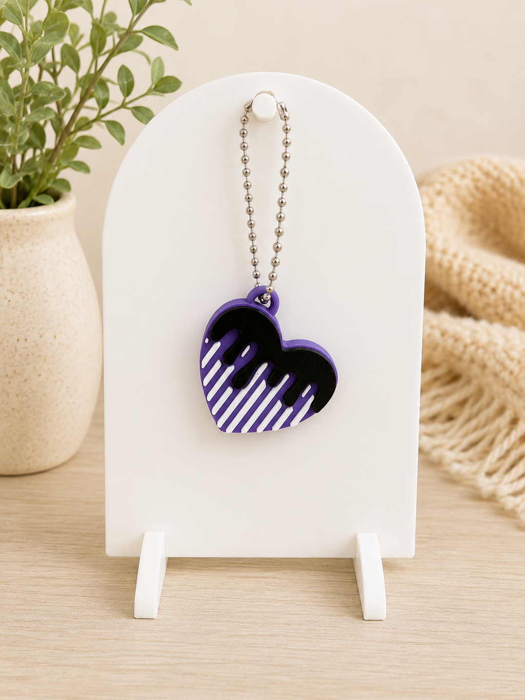 Dripping Heart Keychain/ Tab Can opener