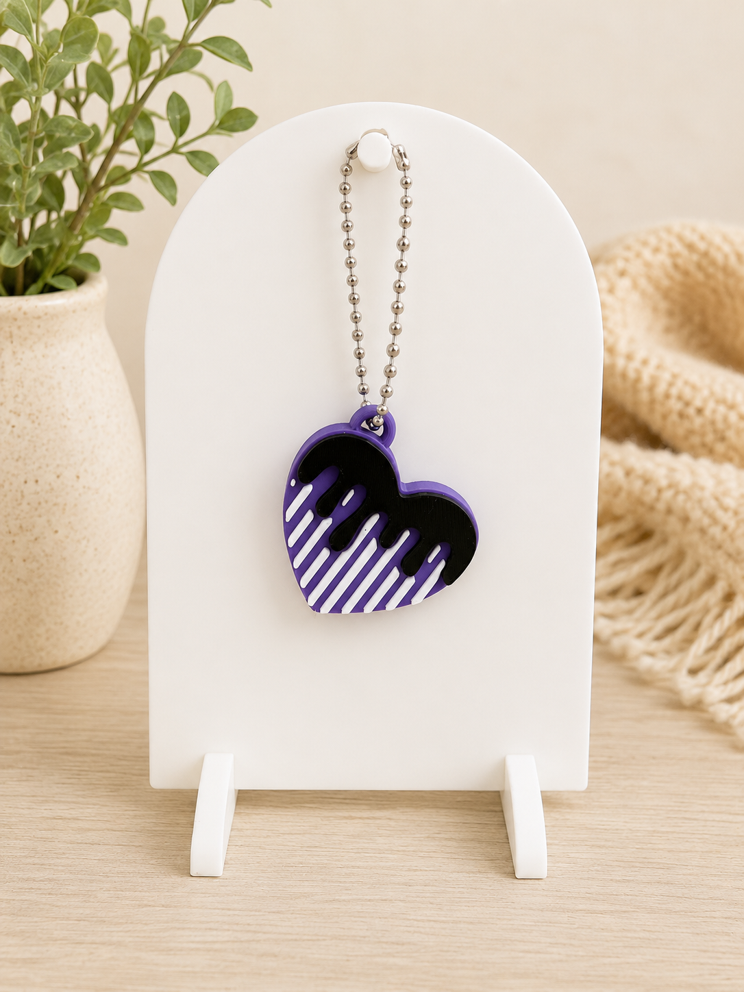 Dripping Heart Keychain/ Tab Can opener