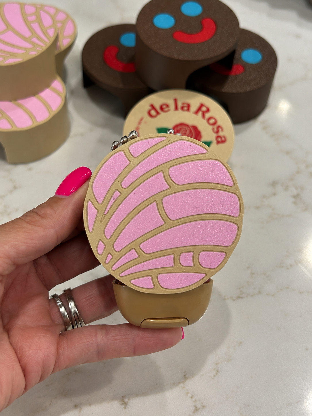 Concha & Mexican Candy Hand Sanitizer Holder | PocketBac Bag Charm