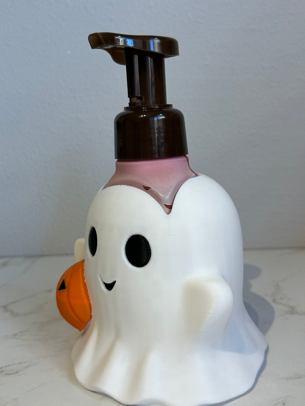 3D Printed Ghost Soap Dispenser for Bath and body Works Foaming Soap