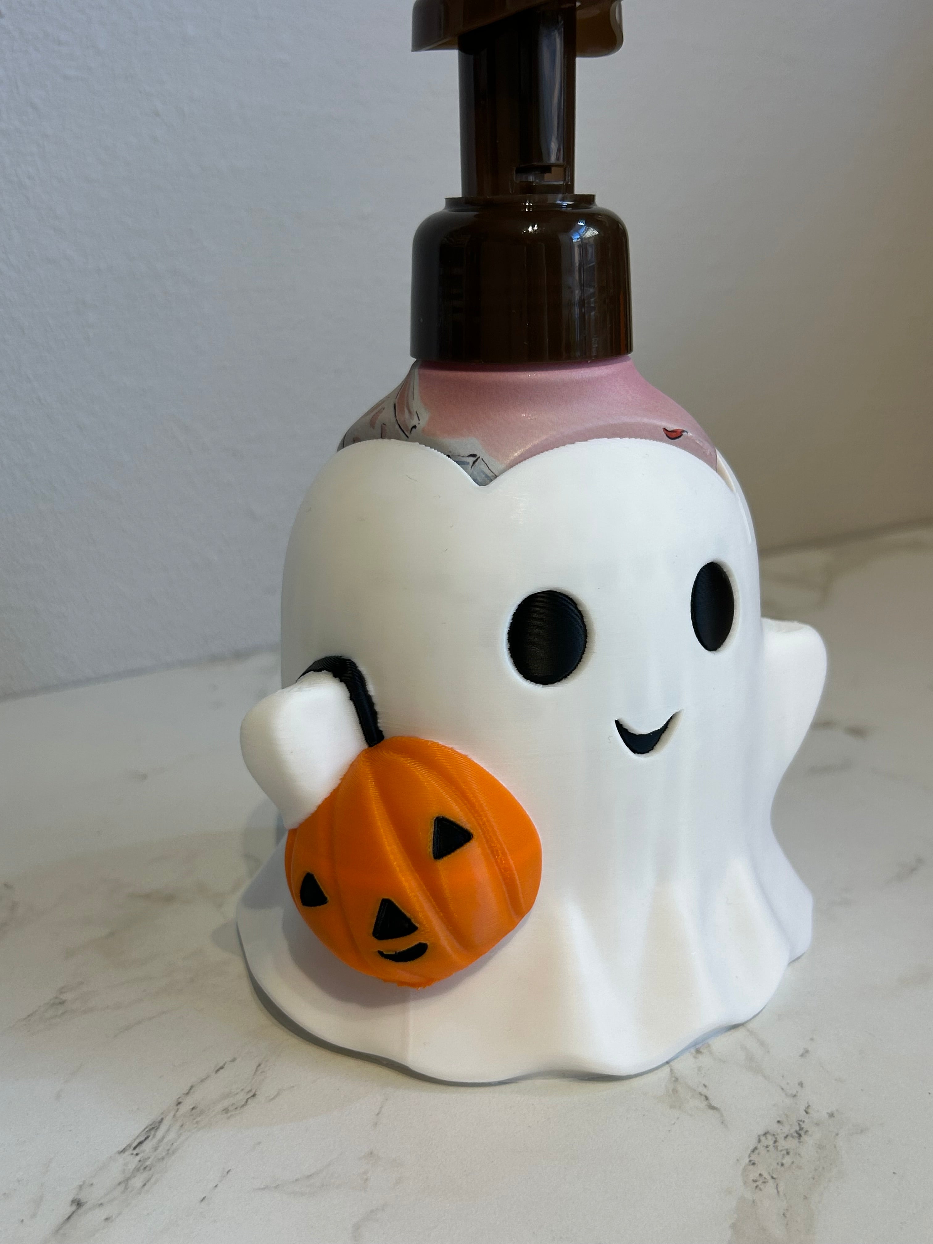 3D Printed Ghost Soap Dispenser for Bath and body Works Foaming Soap