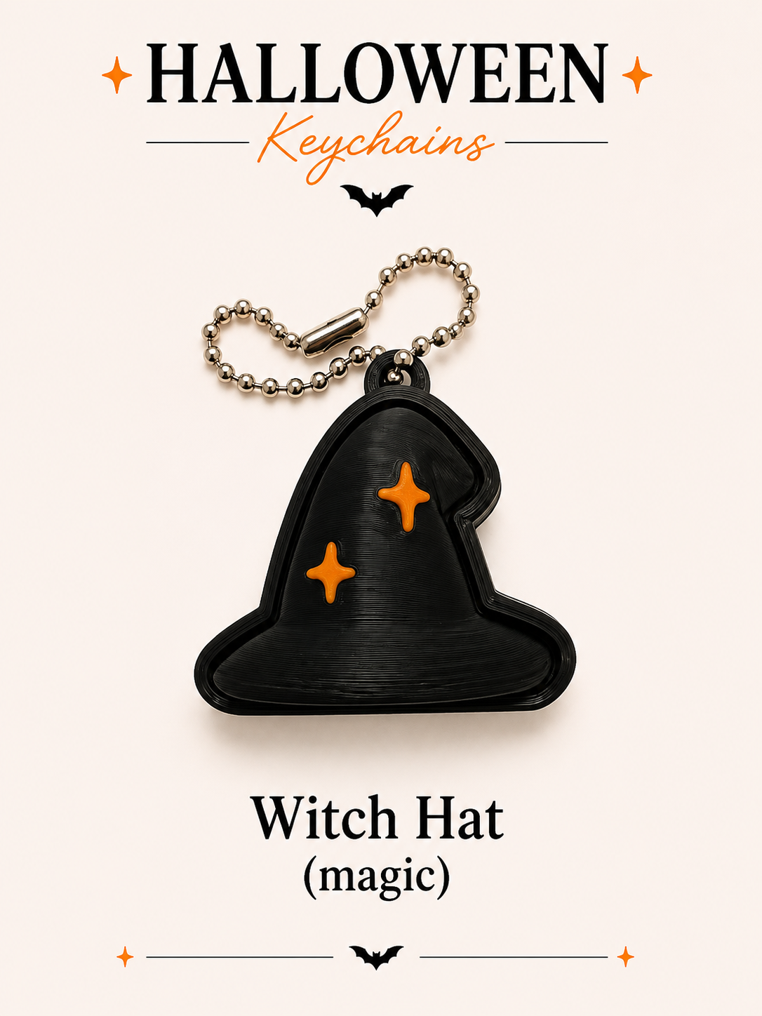 Halloween Fidget Clicker Keychain