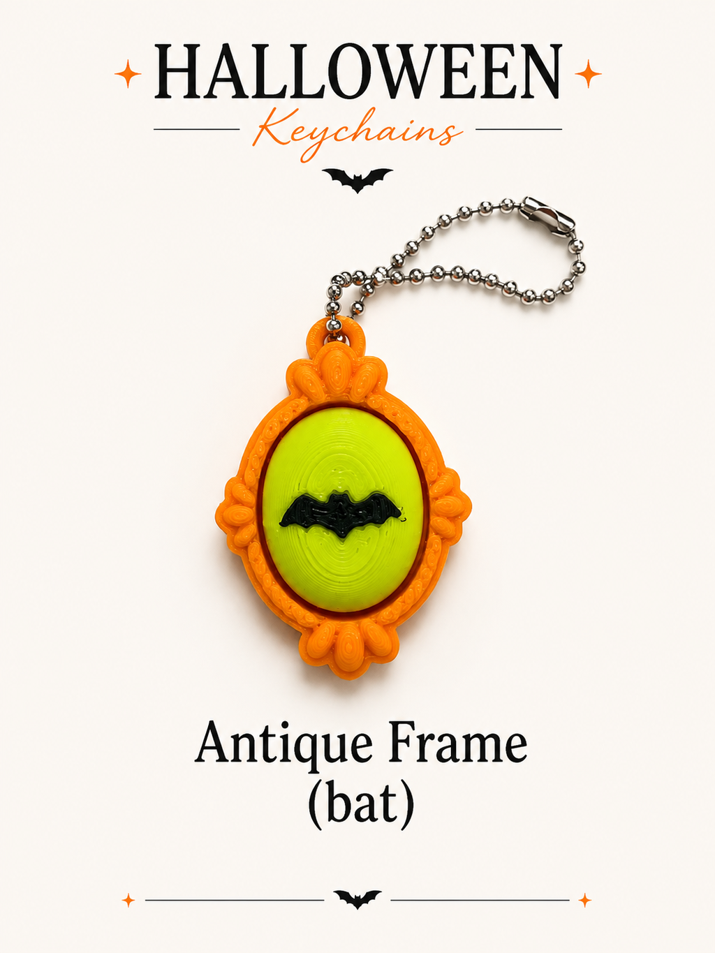 Halloween Fidget Clicker Keychain