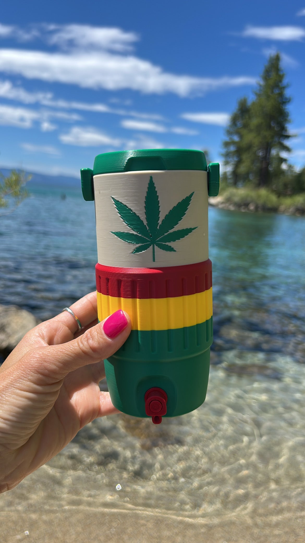 Bob Marley Inspired 12oz Slim Can Cooler -3D Printed