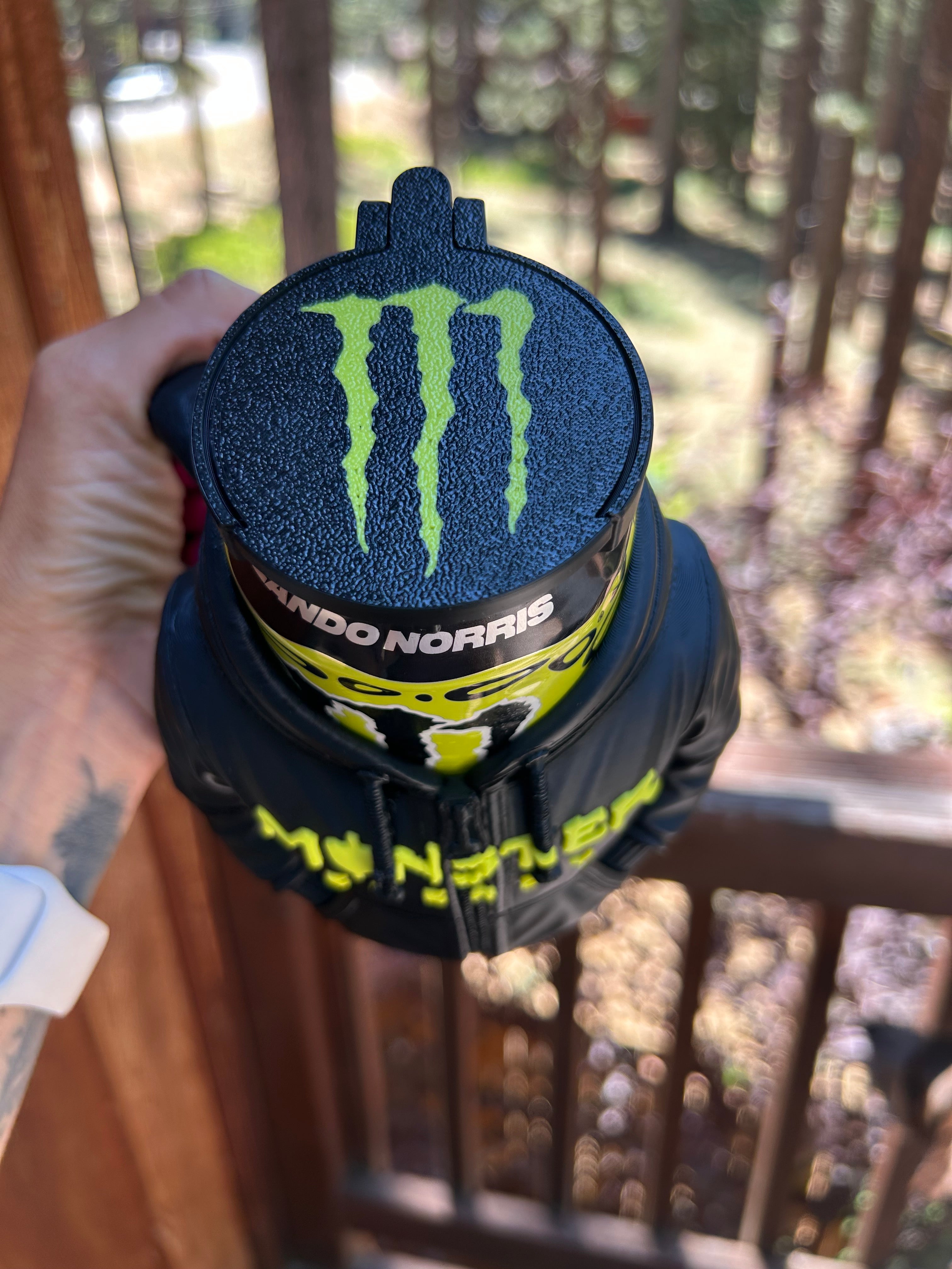 Monster Energy Inspired Hoodie Can Holder with Matching Keychain, Opener and Lid