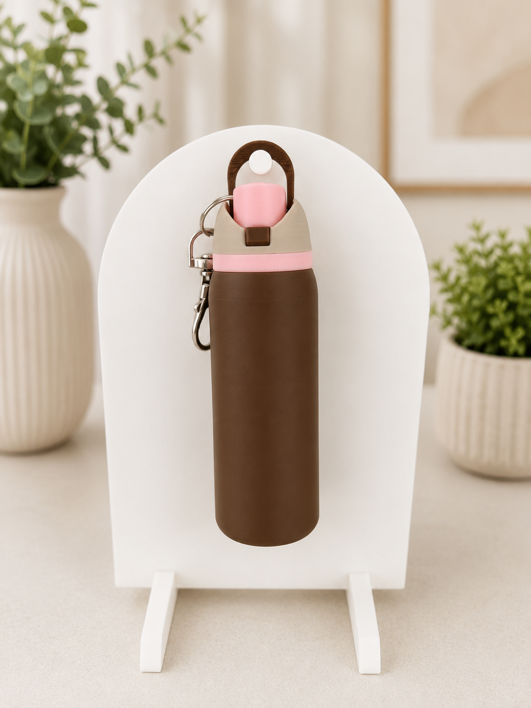 Owala-Inspired Mini Water Bottle Keychain/ Lip Balm Holder