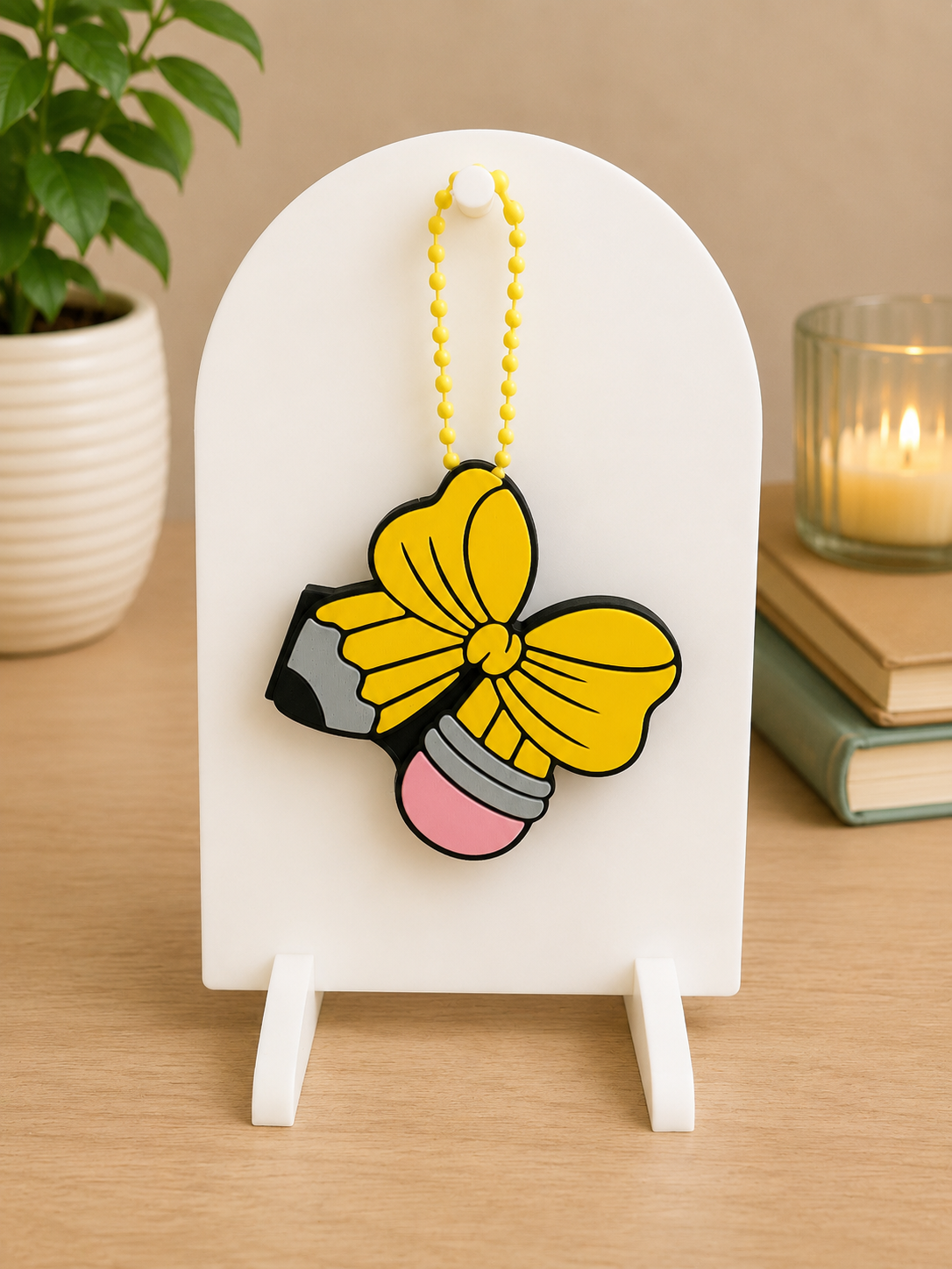 Butterfly Eraser Keychain/ Can Opener