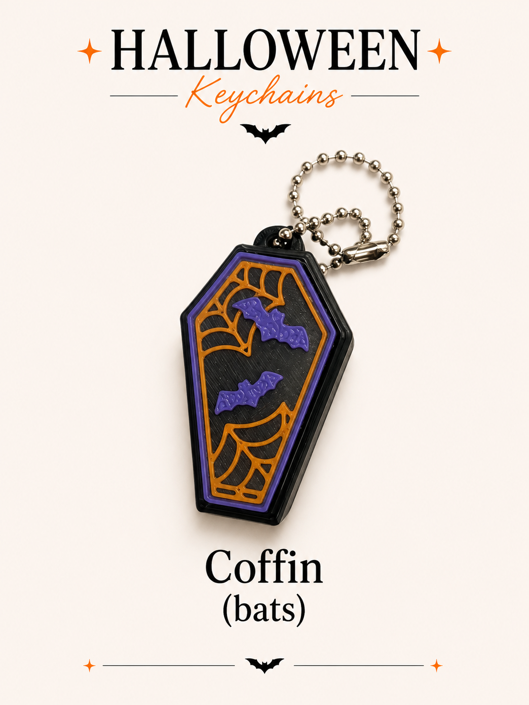 Halloween Fidget Clicker Keychain