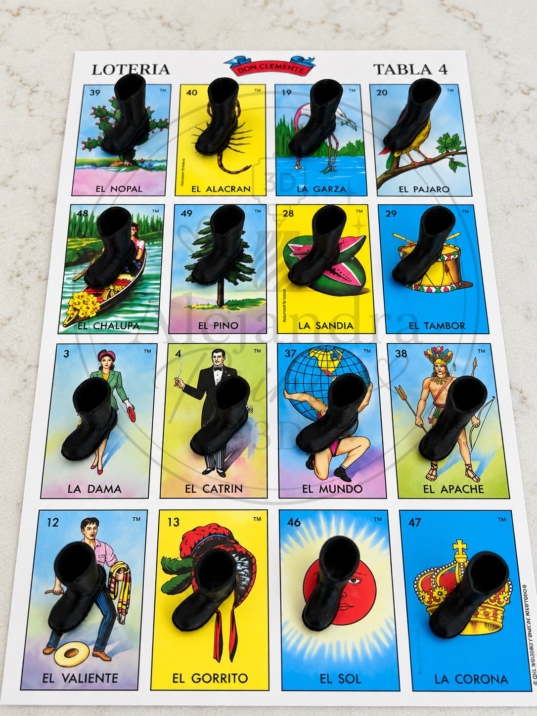 Lotería Game Tokens | 3D Printed Token Bundles