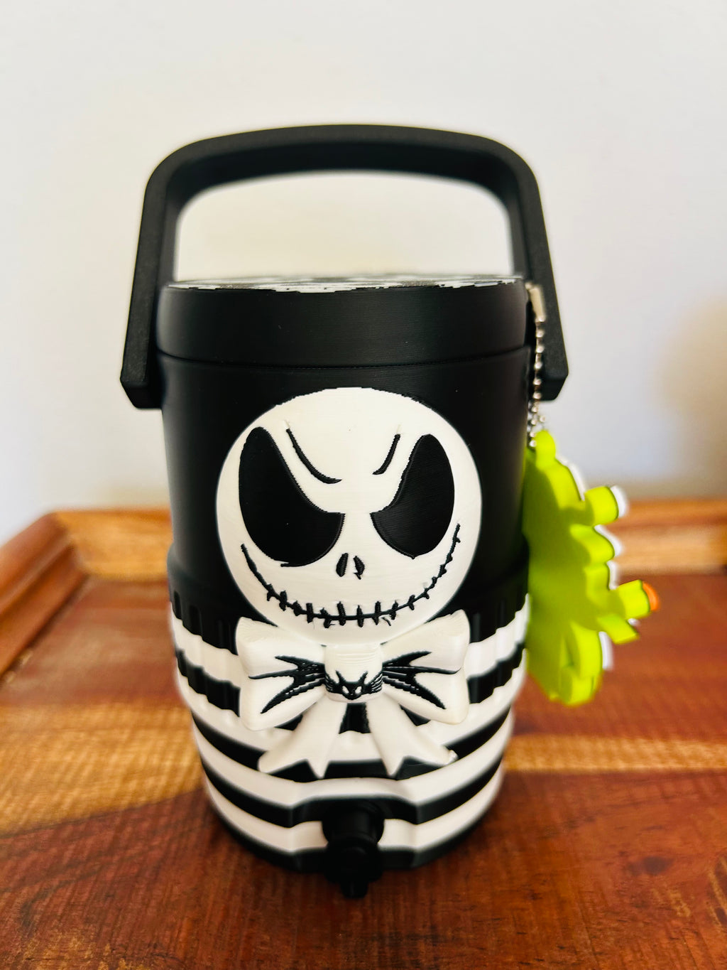 Jack Skellington-Inspired 3D Printed Mini Can Cooler with matching Tab Opener