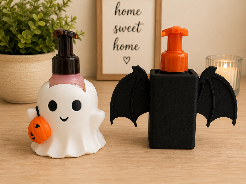 3D Printed Ghost Soap Dispenser for Bath and body Works Foaming Soap