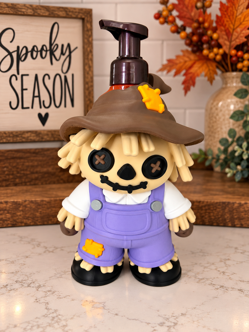 The Scarecrow B&BW foaming soap holder