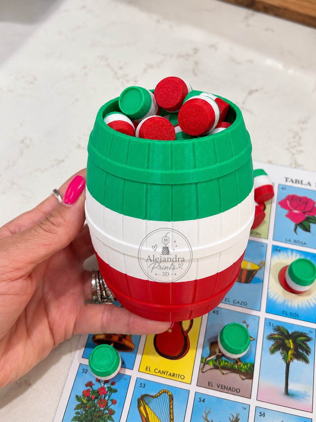 Barril Lotería Token Holder