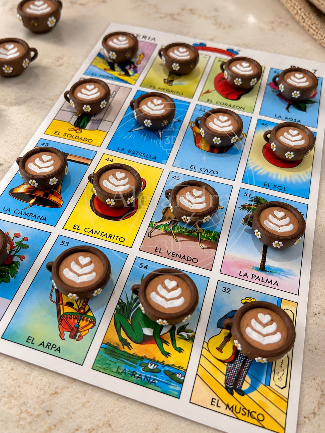 Lotería Game Tokens | 3D Printed Token Bundles