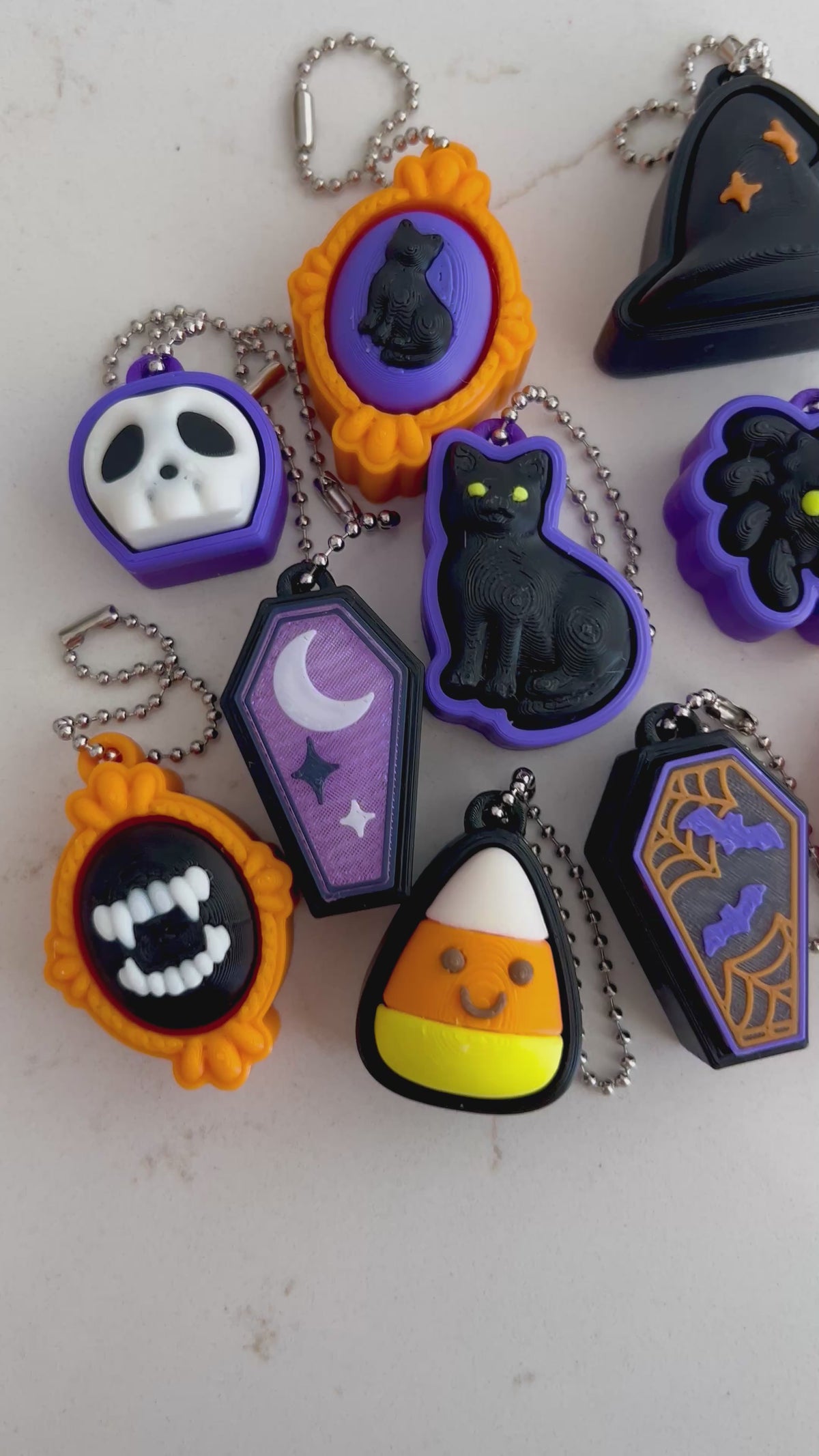 Halloween Fidget Clicker Keychain